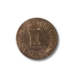 HISTORICAL 🪙 1 Missouri Sales Tax Receipt Collector’s Coin 1937-1942